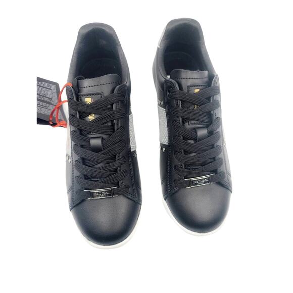 NWT Roberto Cavalli Sport Studded Logo Sneakers- Size 7 - Picture 11 of 12